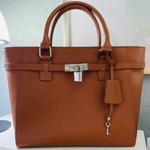 Disney EPCOT Il Bel Cristallo Camel Leather Jessie & James Dina Satchel